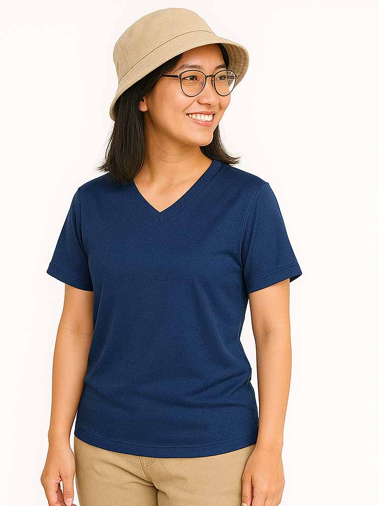 台灣製高爾布V領排汗T、系服、班服、團體服正面圖樣