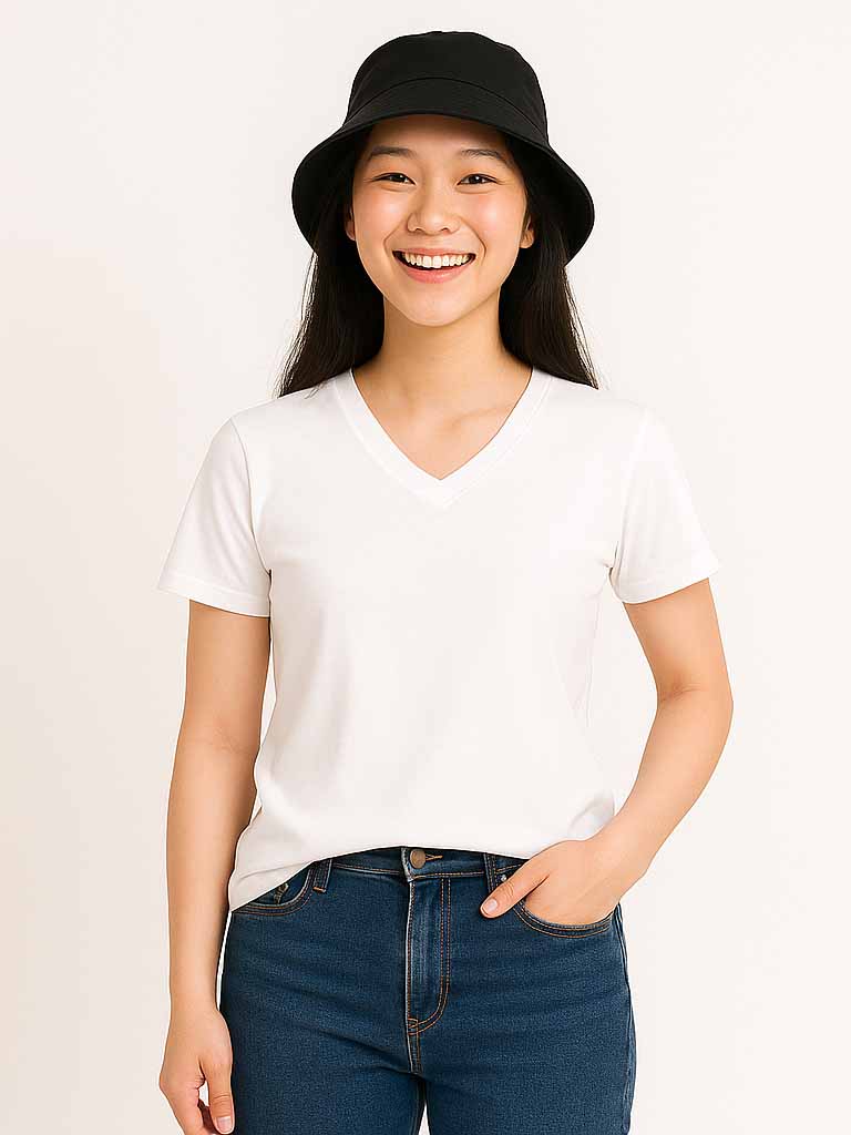 00085 TOMS日本V領棉T