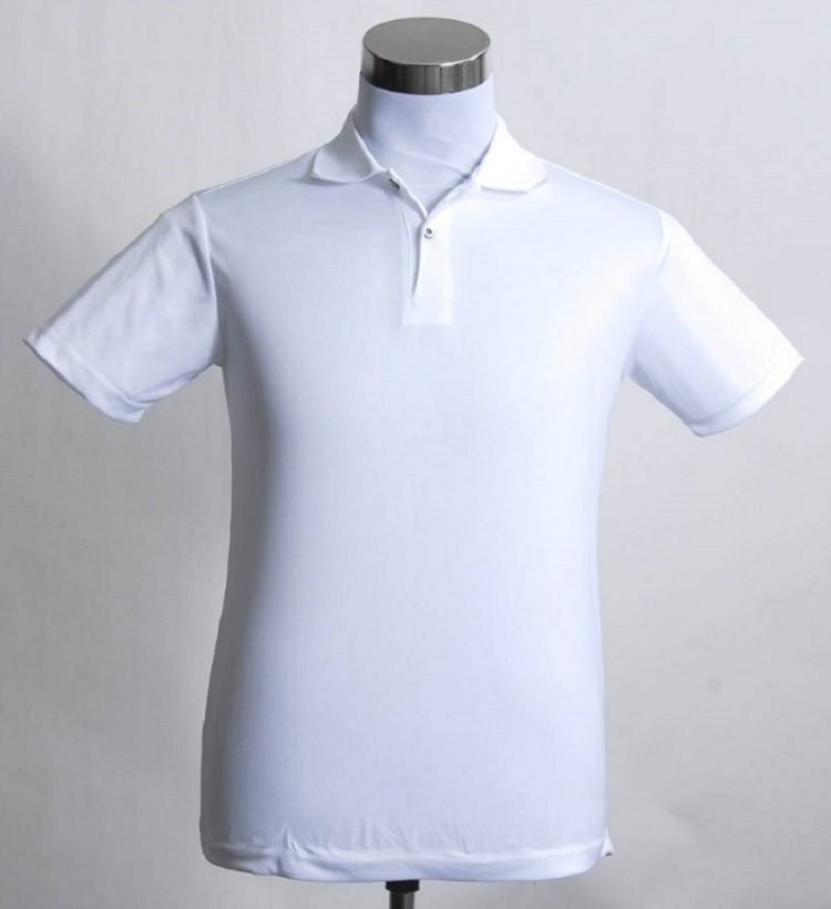 台灣製造白色排汗Polo衫、系服、班服、團體服正面圖樣
